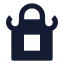 Apron icon with solid sharp style