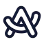 Arcbrowser icon with stroke rounded style