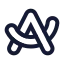 Arcbrowser icon with stroke sharp style