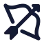 Archer icon with solid standard style