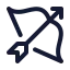 Archer icon with stroke standard style