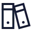 Archive icon with stroke sharp style