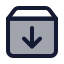 Archive icon with duotone standard style