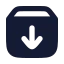 Archive icon with solid rounded style