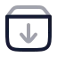 Archive icon with twotone rounded style