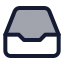 Archive icon with duotone standard style