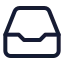 Archive icon with stroke standard style