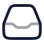 Archive icon with twotone rounded style