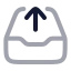 Archivearrowup icon with twotone rounded style