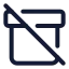 Archiveoff icon with stroke standard style