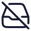 Archiveoff icon with stroke rounded style