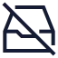 Archiveoff icon with stroke sharp style