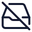 Archiveoff icon with stroke standard style