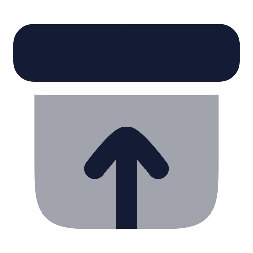 Archive Restore Icon in Bulk Rounded style