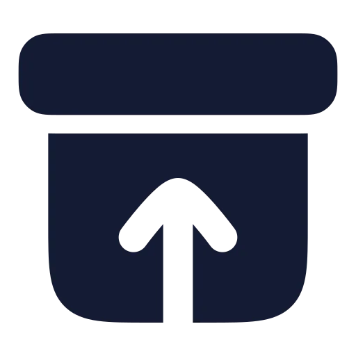 Archive Restore Icon in Solid Rounded style