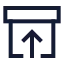 Archiverestore icon with stroke sharp style
