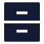 Archive icon with solid sharp style