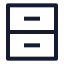 Archive icon with stroke sharp style