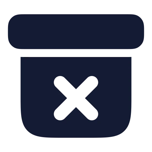 Archive X Icon in Solid Rounded style