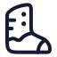 Armoredboot icon with stroke rounded style
