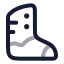 Armoredboot icon with twotone rounded style