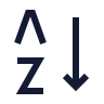 Arrange By Letters A Z icon preview