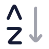 Arrange By Letters A Z icon preview