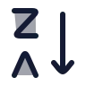 Arrange By Letters Z A icon preview