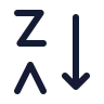 Arrange By Letters Z A icon preview