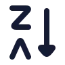 Arrange By Letters Z A icon preview