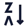 Arrange By Letters Z A icon preview