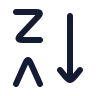 Arrange By Letters Z A icon preview