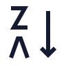 Arrange By Letters Z A icon preview