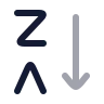Arrange By Letters Z A icon preview