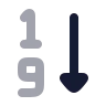Arrange By Numbers 1 9 icon preview