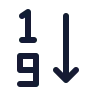 Arrange By Numbers 1 9 icon preview