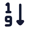 Arrange By Numbers 1 9 icon preview