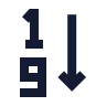 Arrange By Numbers 1 9 icon preview