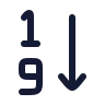 Arrange By Numbers 1 9 icon preview