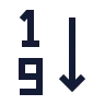 Arrange By Numbers 1 9 icon preview