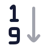 Arrange By Numbers 1 9 icon preview