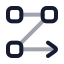 Arrange icon with twotone rounded style