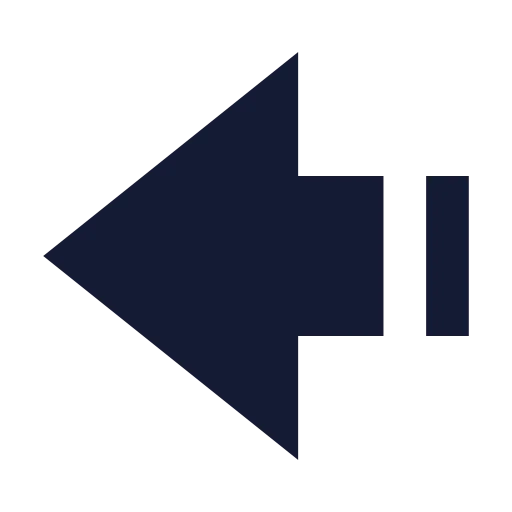 Arrow Big Left Dash Icon in Solid Sharp style