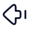 Arrow Big Left Dash icon preview