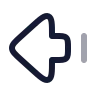 Arrow Big Left Dash icon preview