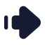 Arrowbigrightdash icon with solid standard style