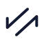 Arrowdatatransferdiagonal icon with duotone standard style