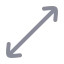 Arrowdiagonal icon with duotone rounded style