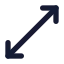 Arrowdiagonal icon with solid standard style