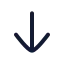 Arrowdown icon with stroke rounded style